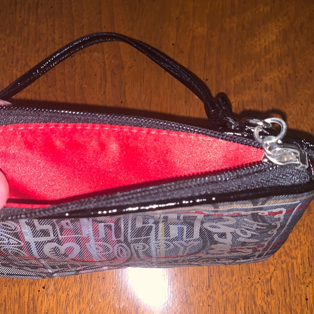 Rare vintage plaid Coach poppy wristlet. - Picture 3 of 3